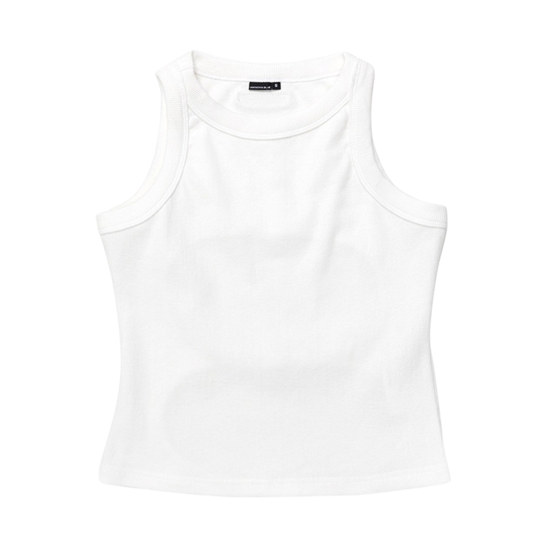 언노운블루 백 서클 탑 화이트(Unknown Blue Back Circle Top White)