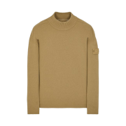 Stone Island 562FA Ghost Piece Cashmere Turtleneck Knit Dark Beige - 23FW