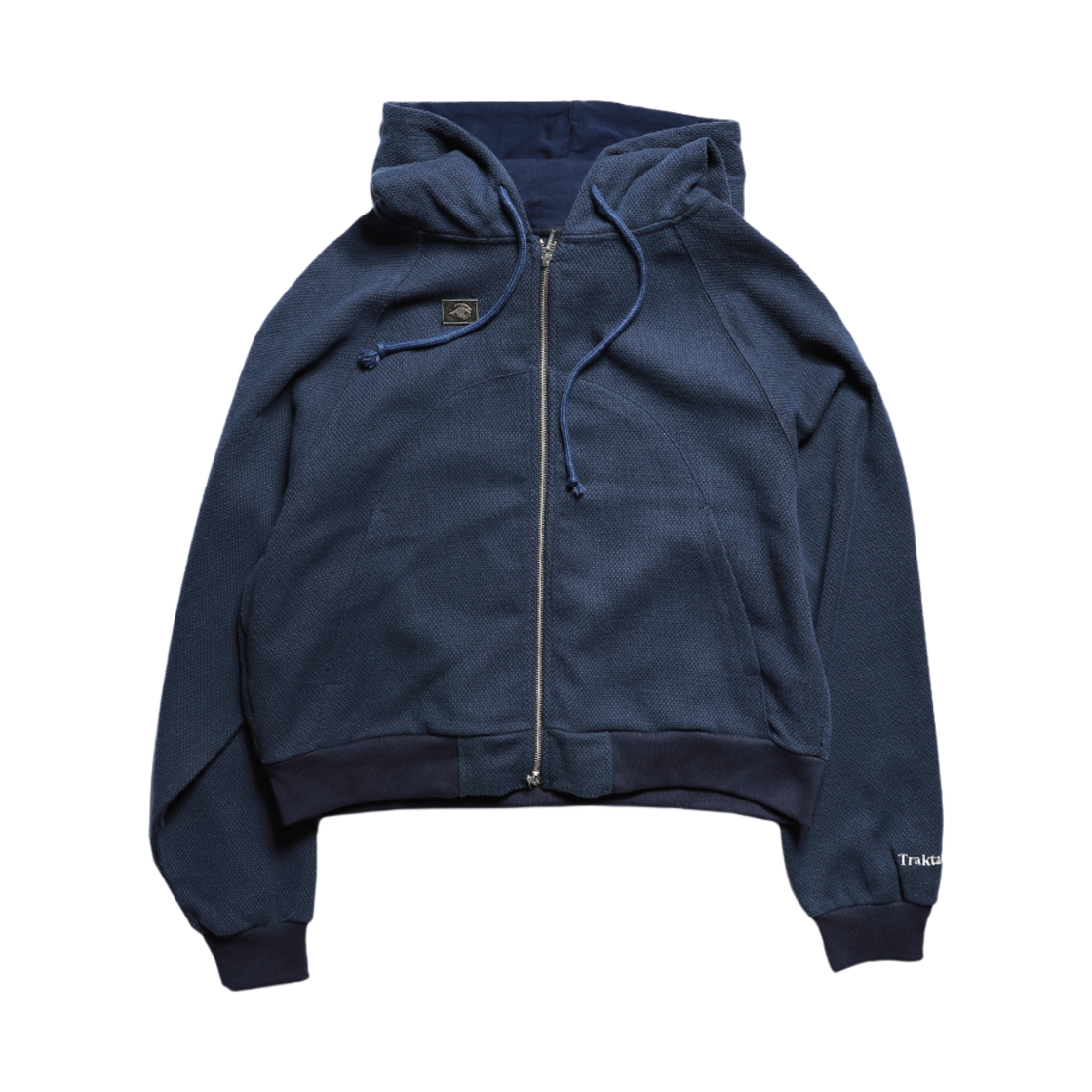 트락타트 굽은 갓길 후드집업 네이비(Traktat Round Shoulder Zip-Up Hoodie Navy)