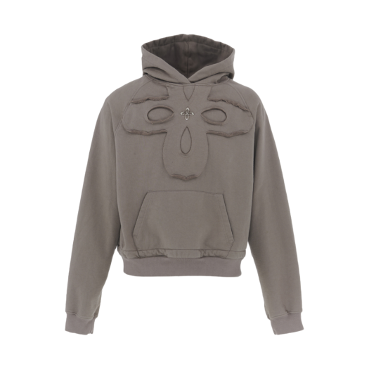 24FW29 Surgery Clover Logo Patchs Sweat Hoodie Cocoa