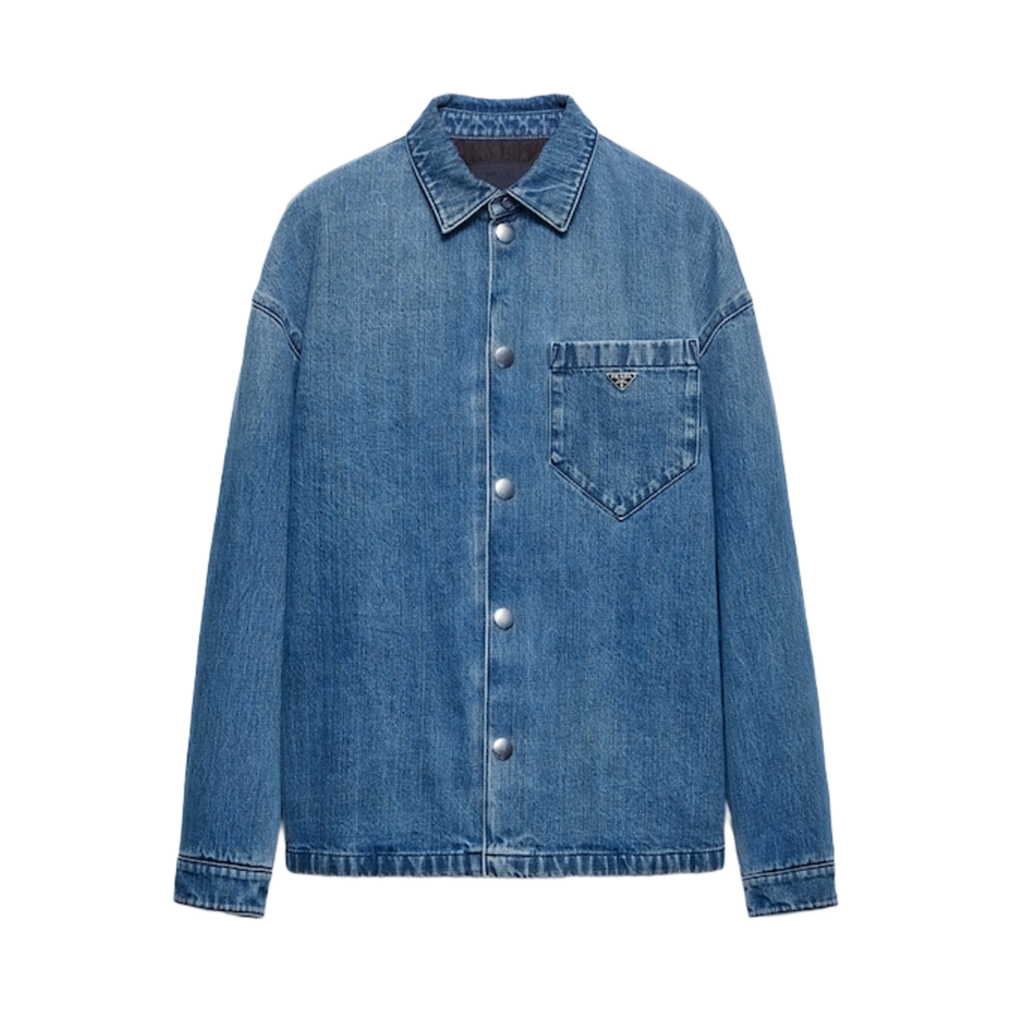 프라다 패딩 데님 셔츠 라이트 블루(Prada Padding Denim Shirt Light Blue)