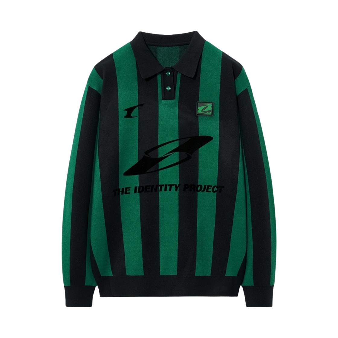 154_TIP THE IDENTITY PROJECT Gagarin Sports Collar Kint Black Teel Green