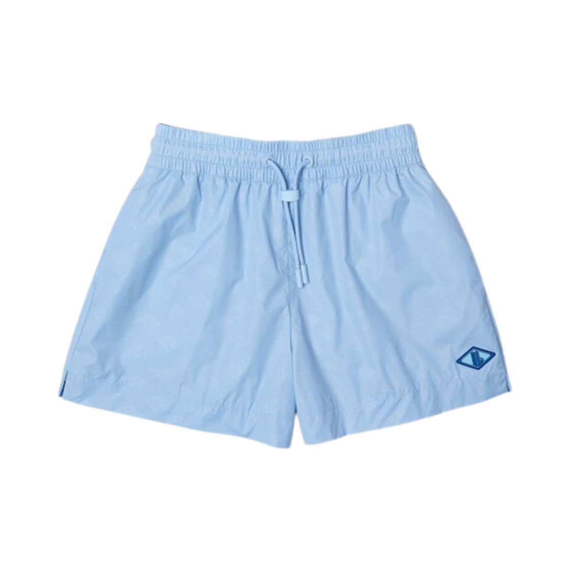 (W) 라코스테 모노그램 쇼츠 블루((W) Lacoste Monogram Shorts Blue) - 1