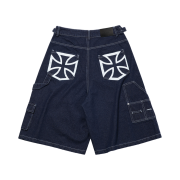 Flavorism Carpenter Bermuda Denim Pants Indigo