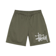 Stussy Big Basic Mesh Shorts Olive