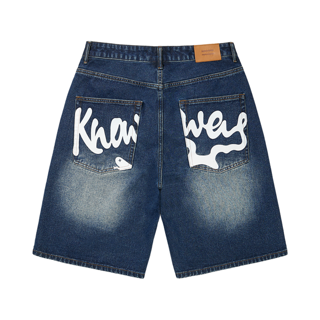 KNB25001IDG Knowwave Snake Bermuda Pants Indigo Blue