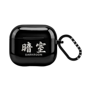 Casetify x Darkr8m Studio Silver Stitch Logo AirPods 3rd Gen Case Black
