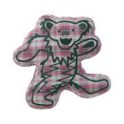 Thisisneverthat x Grateful Dead Lightning Bear Plaid Cushion Plum