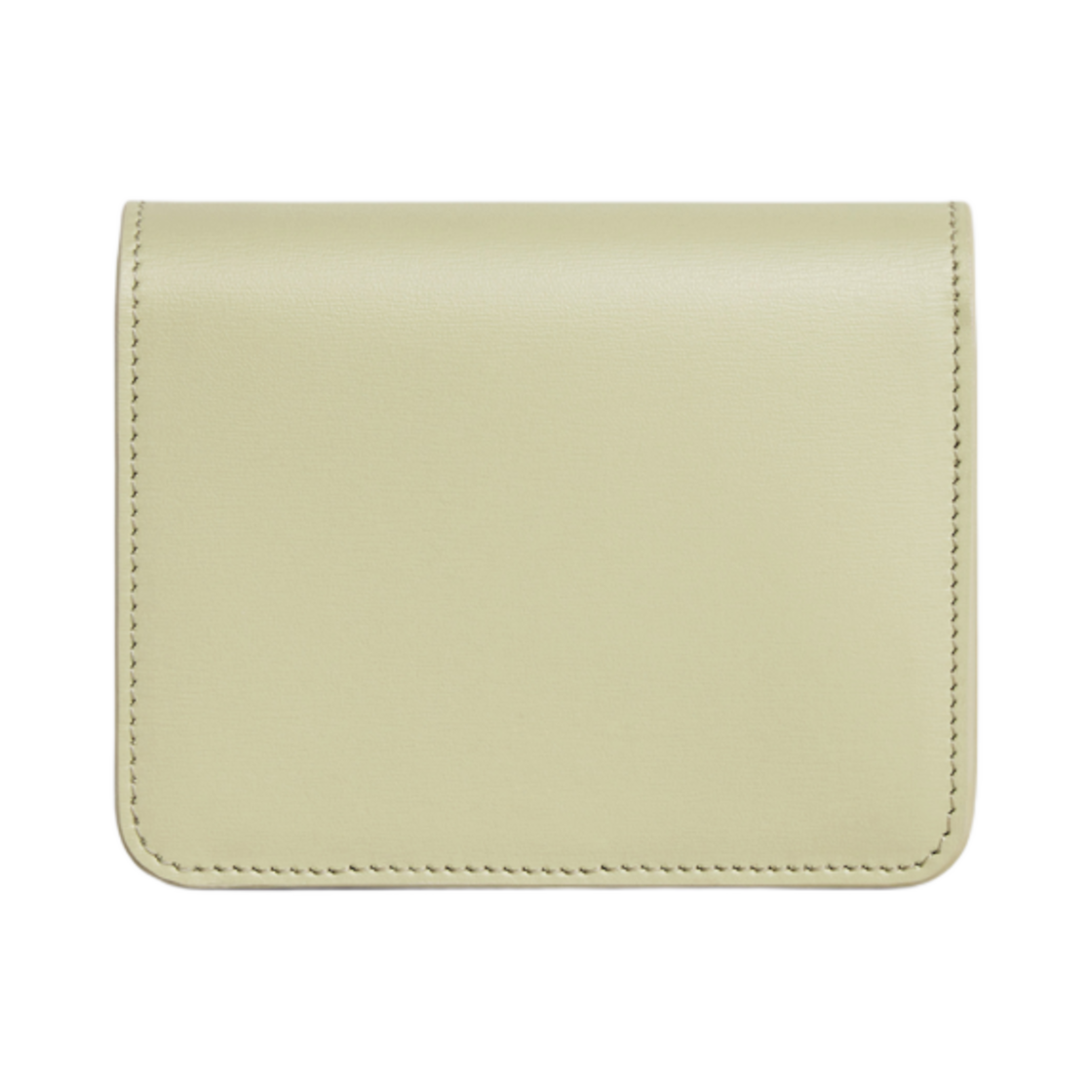 셀린느 트리옹프 컴팩트 월렛 샤이니 카프스킨 아몬드 그린(Celine Triomphe Compact Wallet in Shiny Calfskin Almond Green) - 3