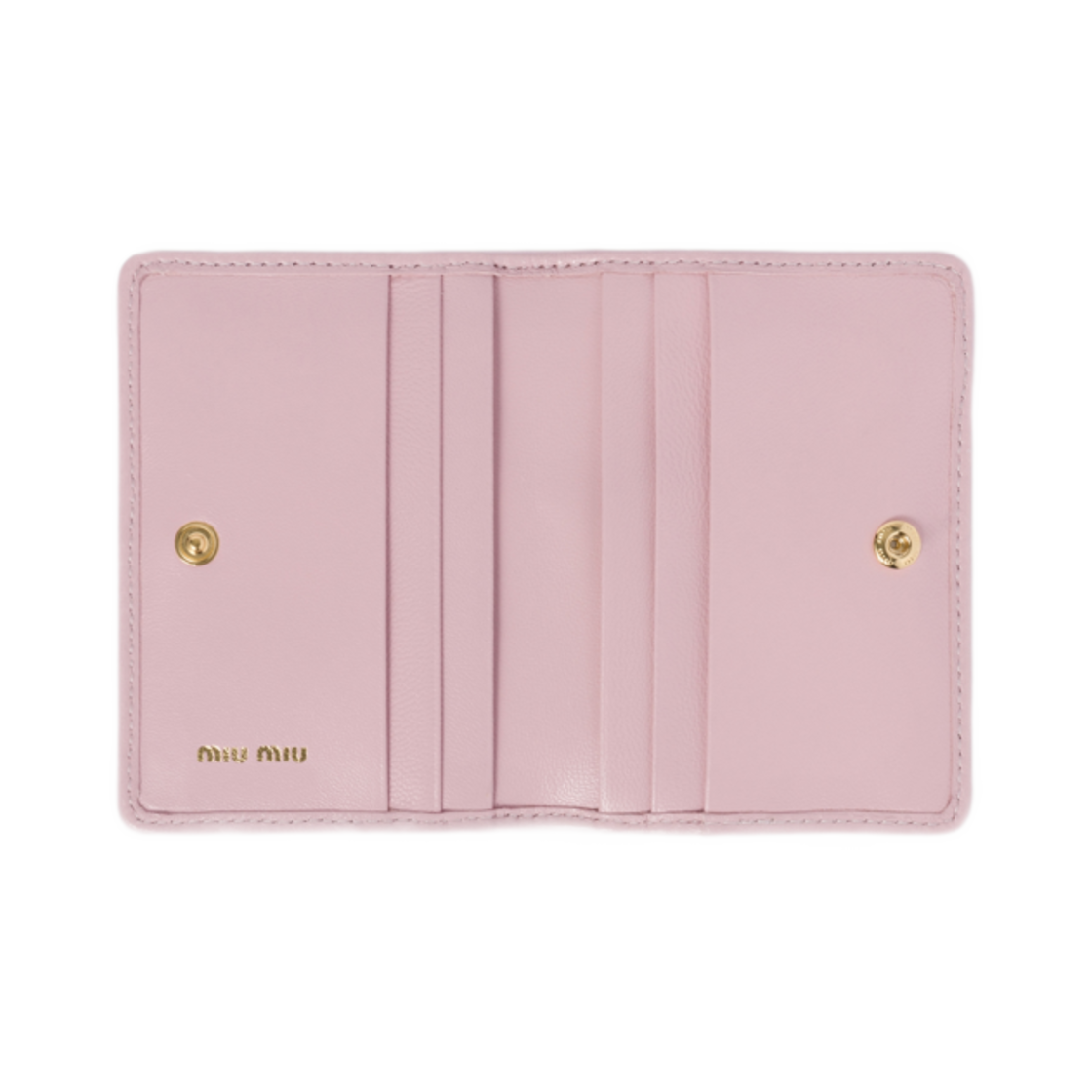 미우 미우 마테라쎄 나파 레더 카드 홀더 실버(Miu Miu Matelasse Nappa Leather Card Holder Silver) - 2