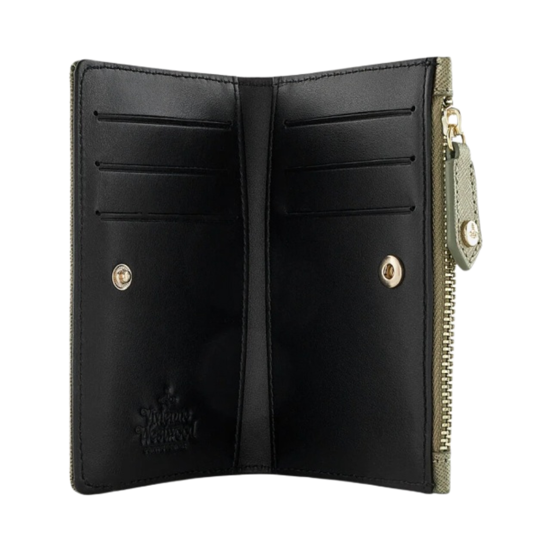 비비안 웨스트우드 사피아노 슬림 플랩 카드 홀더 메탈릭 그레이(Vivienne Westwood Saffiano Slim Flap Card Holder Metallic Grey) - 3
