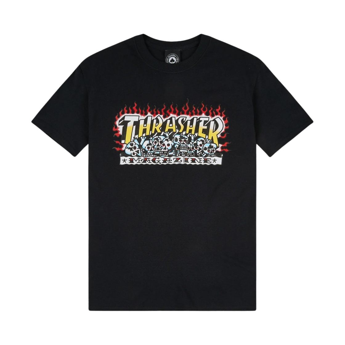 트레셔 크라크 스컬 티셔츠 블랙(Thrasher Krak Skulls T-Shirts Black) - 1