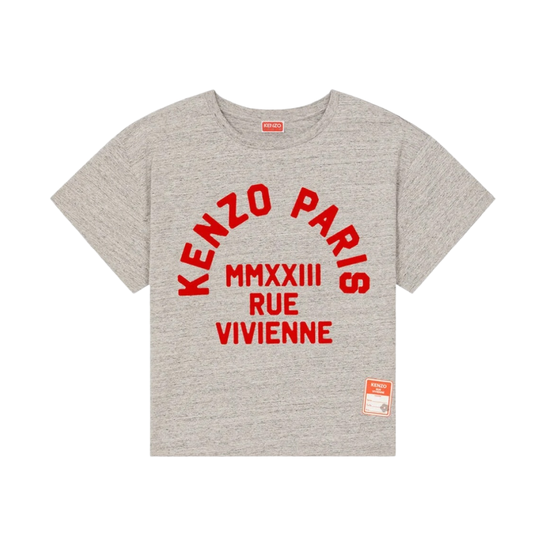 겐조 르 비비안 박시 티셔츠 펄 그레이(Kenzo Rue Vivienne Boxy T-Shirt Pearl Grey) - 1