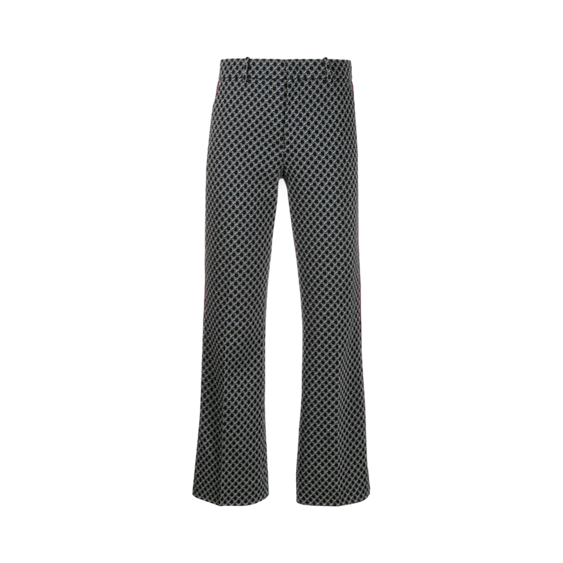 609700-ZAC6I-4447 Gucci GG Logo Print Trousers Blue