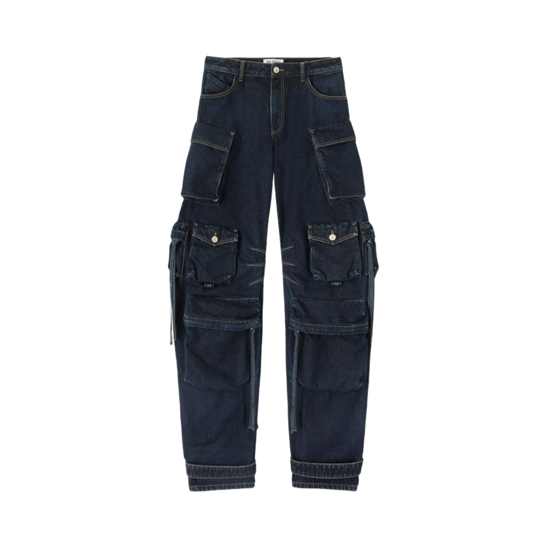 (W) 디 아티코 펀 롱 팬츠 다크 블루((W) The Attico Fern Long Pants Dark Blue) - 1