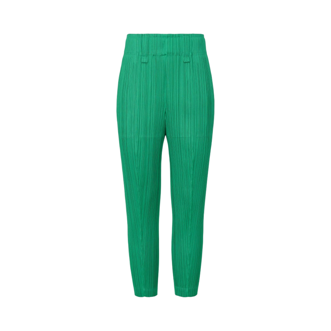 (W) 플리츠 플리즈 이세이 미야케 슬림 컷 루트 팬츠 그린((W) Pleats Please Issey Miyake Slim Cut Route Pants Green) - 1