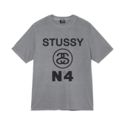 Stussy Pigment Dyed Stussy No.4 T-Shirt Grey
