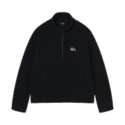 Stussy Half Zip Mock Neck Black