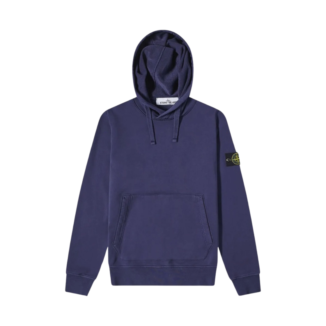 761564151-V0027 Stone Island 64151 Cotton Fleece Hooded Sweatshirt Royal Blue - 22SS