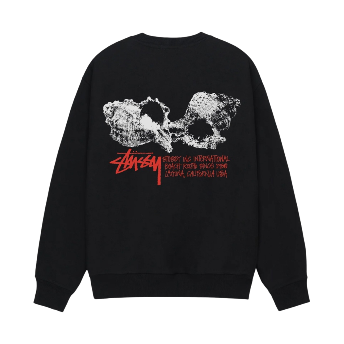 ★韓国の人気★【STUSSY】Shells Crew★Fog★スウェッ.ト★ ☆韓国の人気☆【STUSSY】Shells Crew☆Fog☆スウェッ.ト