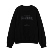 Juun.J Cotton Stitched Sweatshirt Black - 23FW