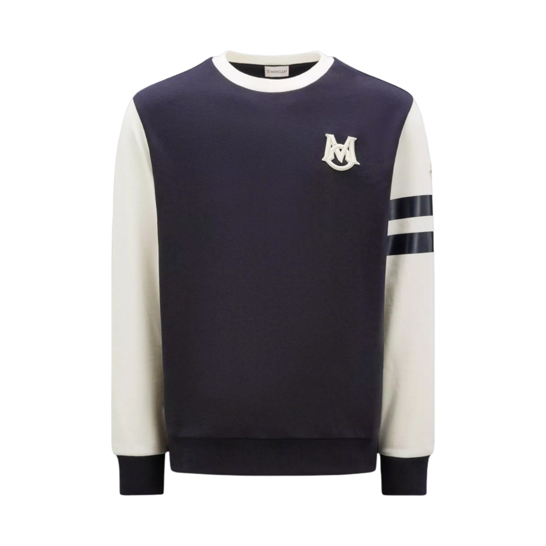 몽클레르 모노그램 스웨트셔츠 네이비 블루 - 23SS(Moncler Monogram Sweatshirt Navy Blue - 23SS) - 1