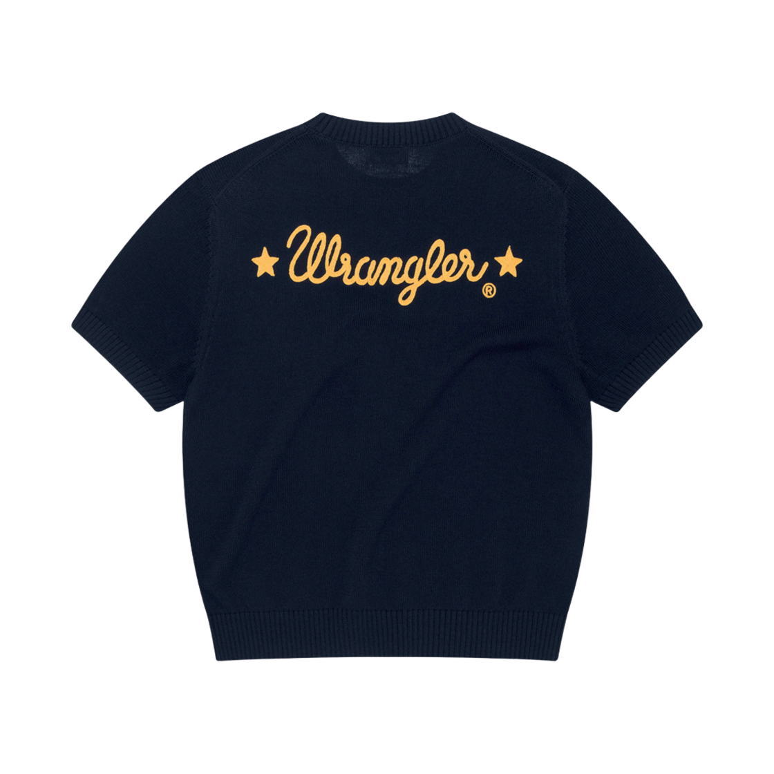 랭글러 로프로고 숏 슬리브 니트 네이비(Wrangler Rope Logo Short Sleeve Knit Navy)
