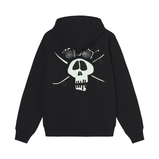 Stussy Surf Skate Skull Hoodie Black