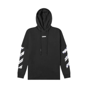 Off-White Airport Tape Hoodie L/S Black