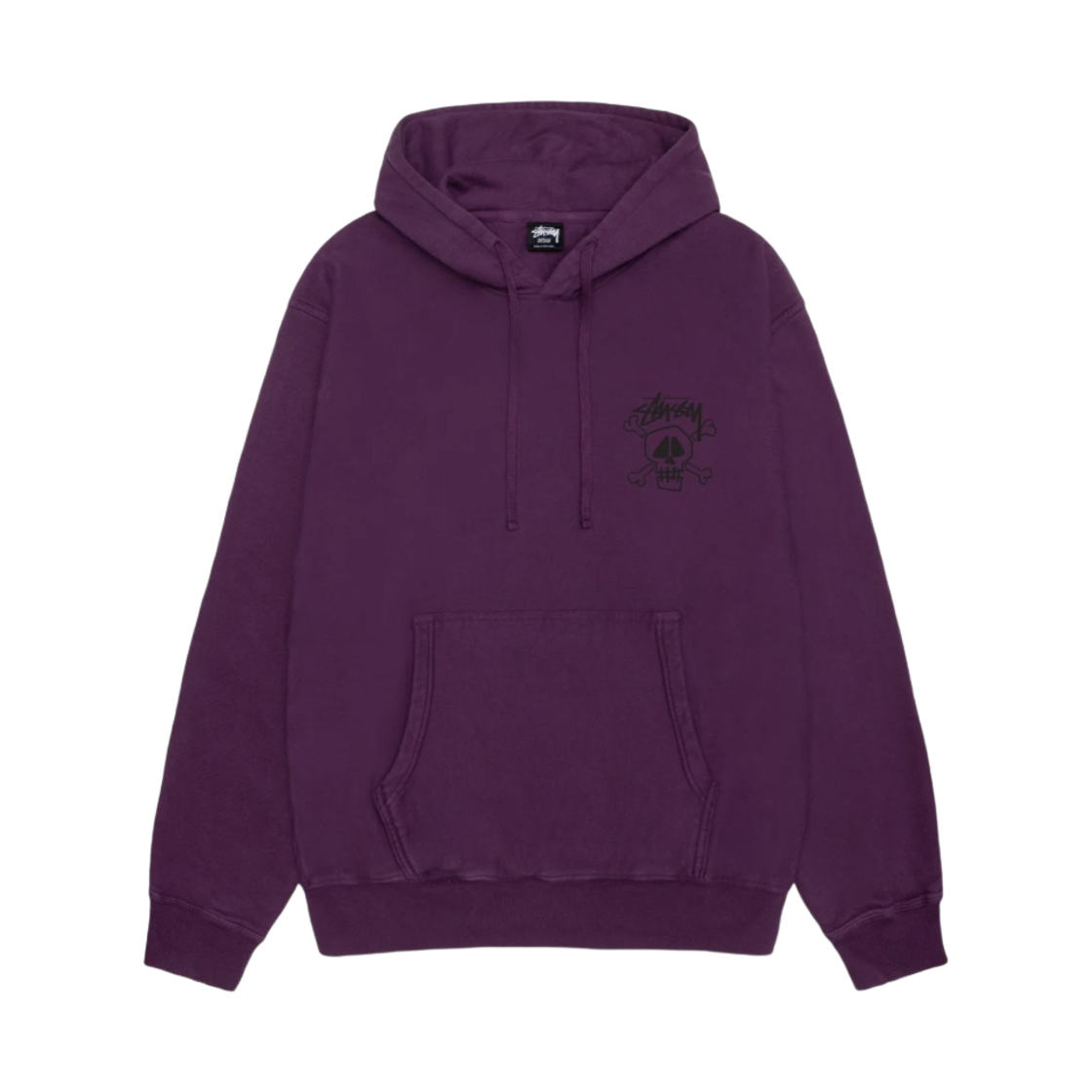 스투시 스컬 & 본즈 피그먼트 다이드 후드 퍼플(Stussy Skull & Bones Pigment Dyed Hoodie Purple) - 2