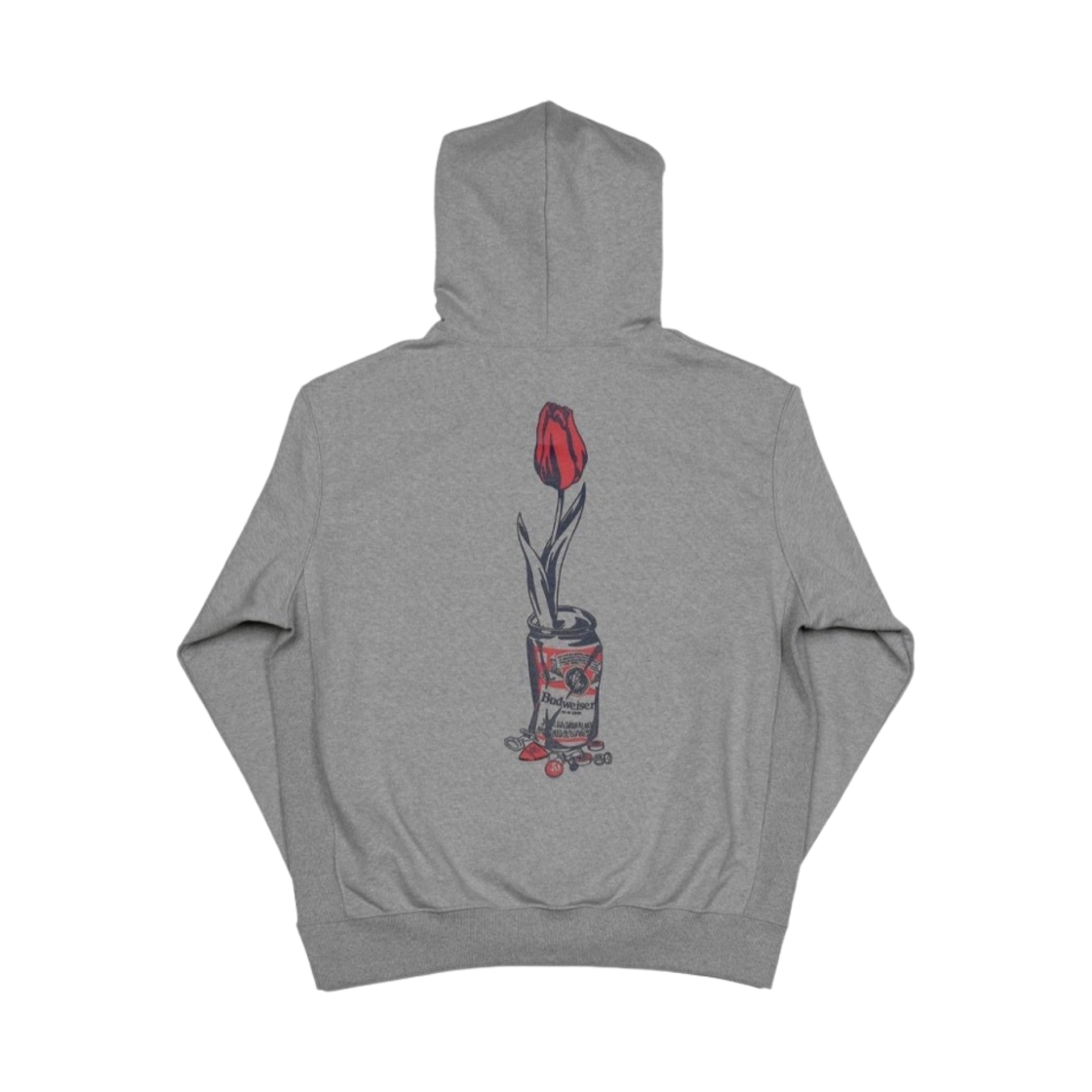 베르디 웨이스티드 유스 x 버드와이저 후드 그레이(Verdy Wasted Youth x Budweiser Hoodie Grey)