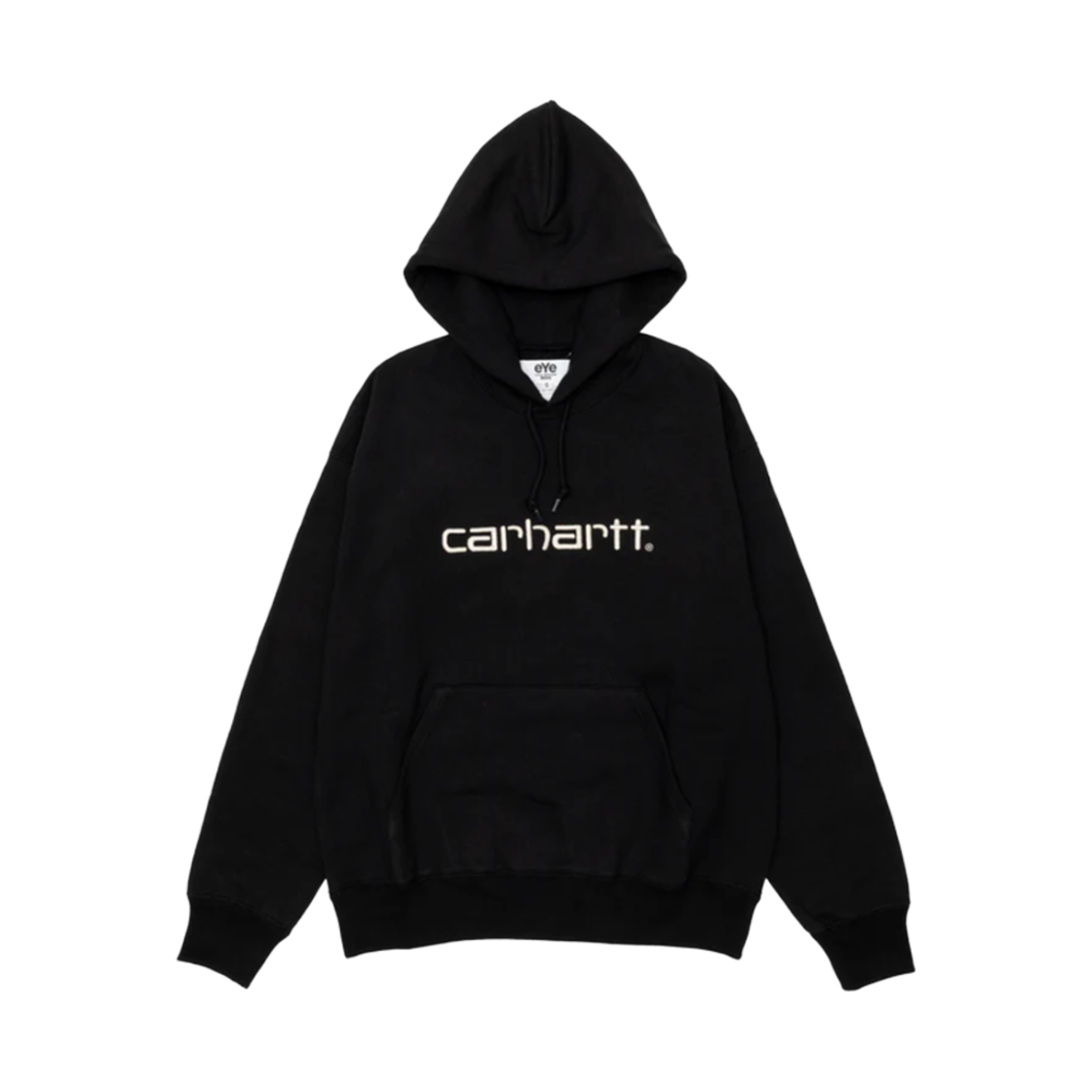 준야 와타나베 x 칼하트 WIP 코튼 프렌치 테리 프린트 밥 말리 W-네임 후드 블랙 베이지(Junya Watanabe x Carhartt WIP Cotton French Terry Print Bob Marley W-Name Hoodie Black Beige)