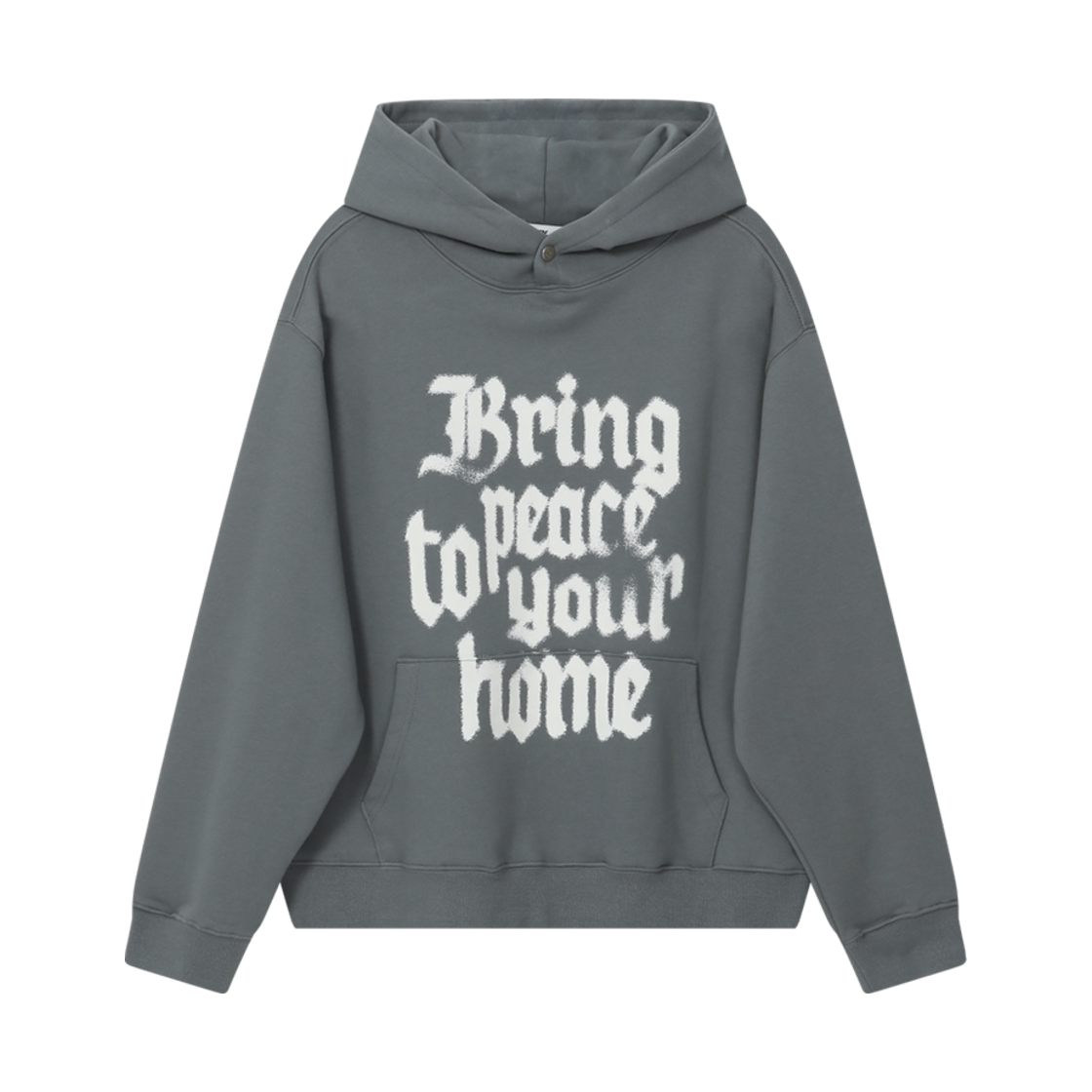 BT24FW-UGRY5 BAUF Peace Home Hoodie Vintage Grey