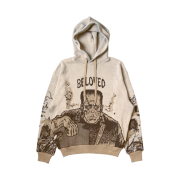 Kapital 8G Jacquard Knit Hooded Sweater Beloved Mr Brown