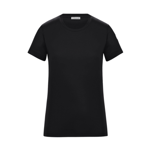 J1-093-8C73200-V8058-999 (W) Moncler Cotton Jersey T-Shirt Black - 24SS