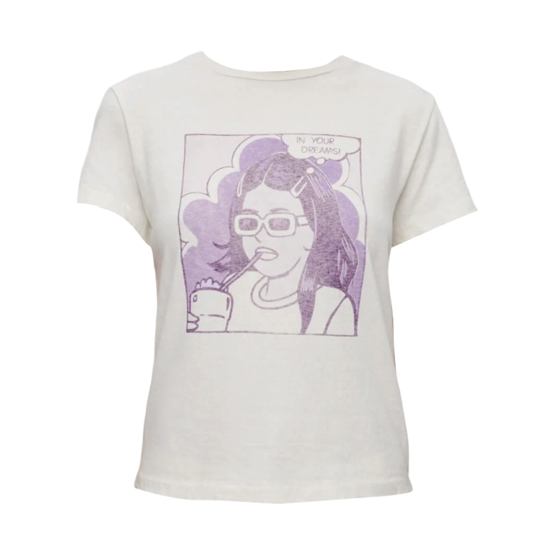 024-02WCGT282 (W) Re/Done Classic In Your Dreams T-Shirt Vintage White