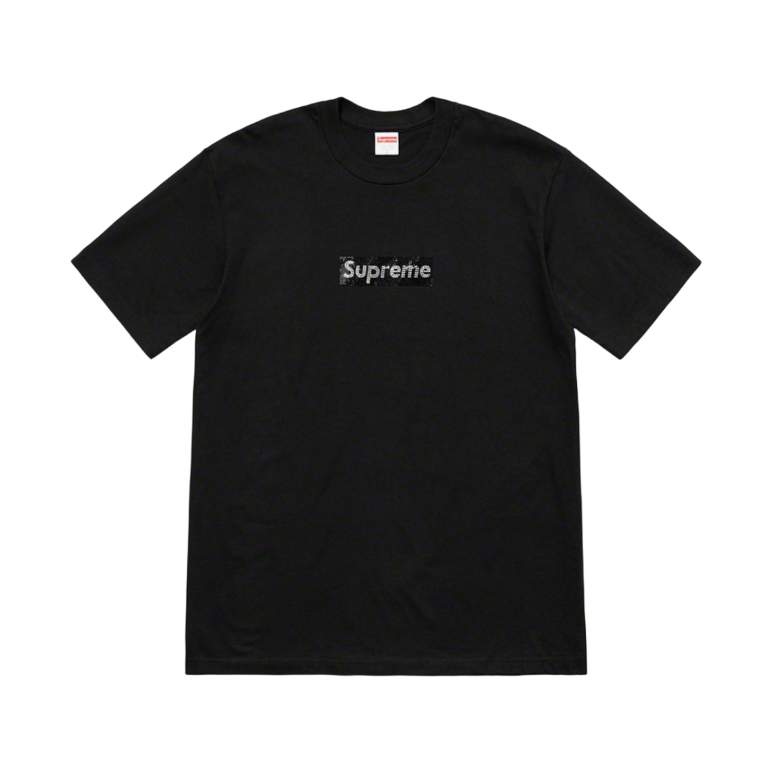 슈프림 스와로브스키 박스로고 티셔츠 블랙 - 19SS