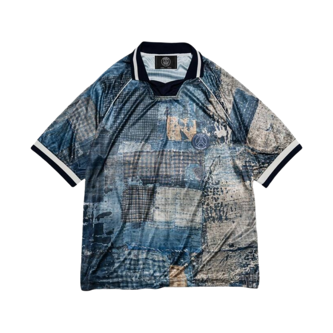 파리 생제르맹 x 포기 PSG PLJ 보로 프린트 쇼와 저지 멀티컬러(Paris Saint-Germain x Poggy PSG PLJ Boro Printed Showa Jersey Multicolor)