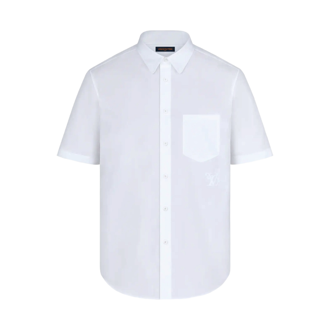 루이비통 x 니고 LV 자수 레귤러 셔츠 화이트(Louis Vuitton x Nigo Embroidered LV Regular Shirt White) - 1