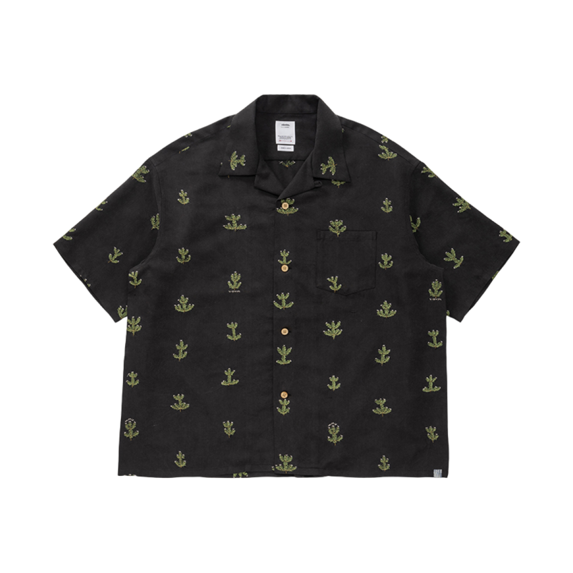 비즈빔 크로스비 셔츠 숏슬리브 블랙(Visvim Crosby Shirt S/S Black)