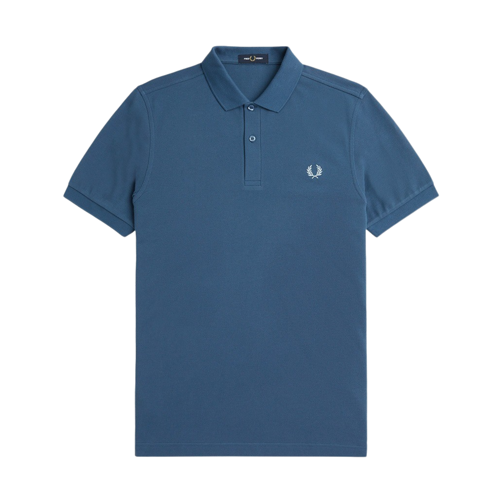AFPM2416000-V06 Fred Perry M6000 Plain Fred Perry Shirt Midnight Blue/Light Ice