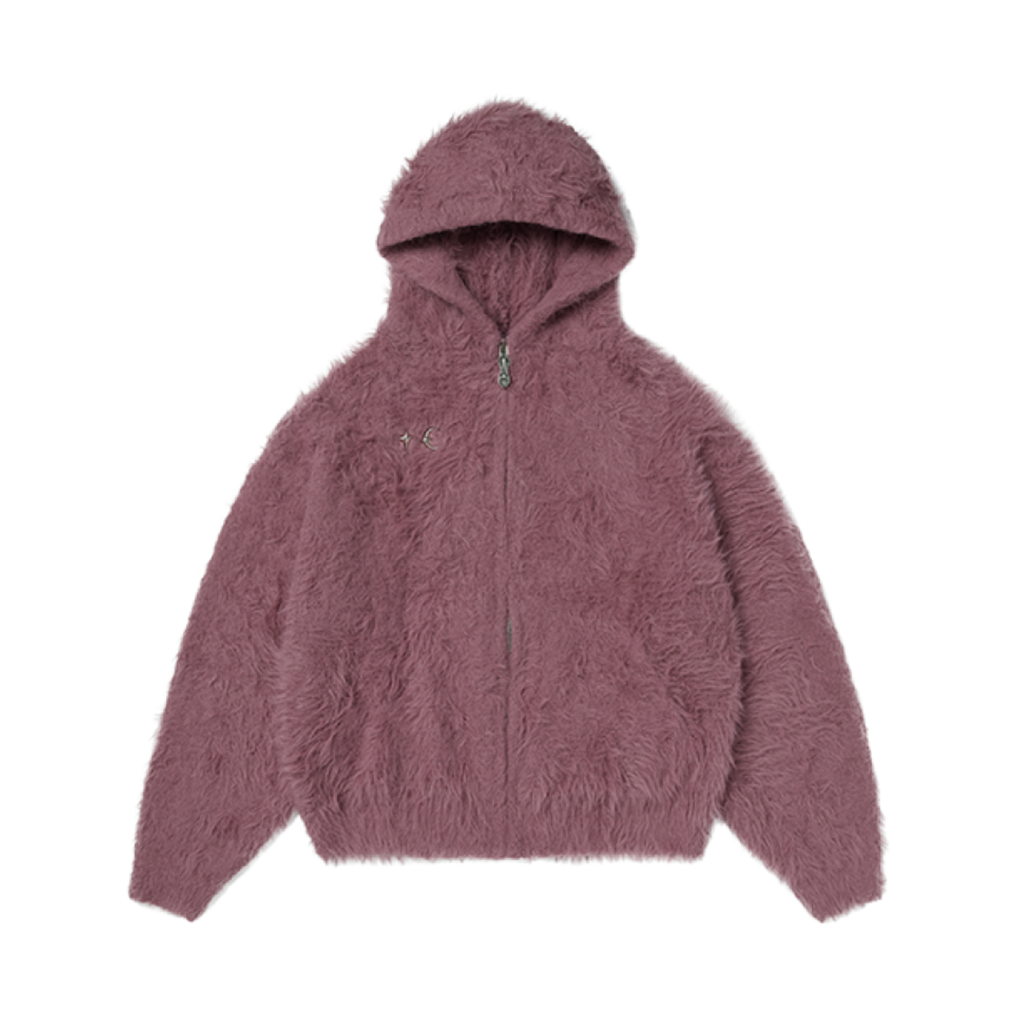 떠그 클럽 팩 퍼 집업 후드 핑크(Thug Club Pack Fur Zip-Up Hoodie Pink) - 1