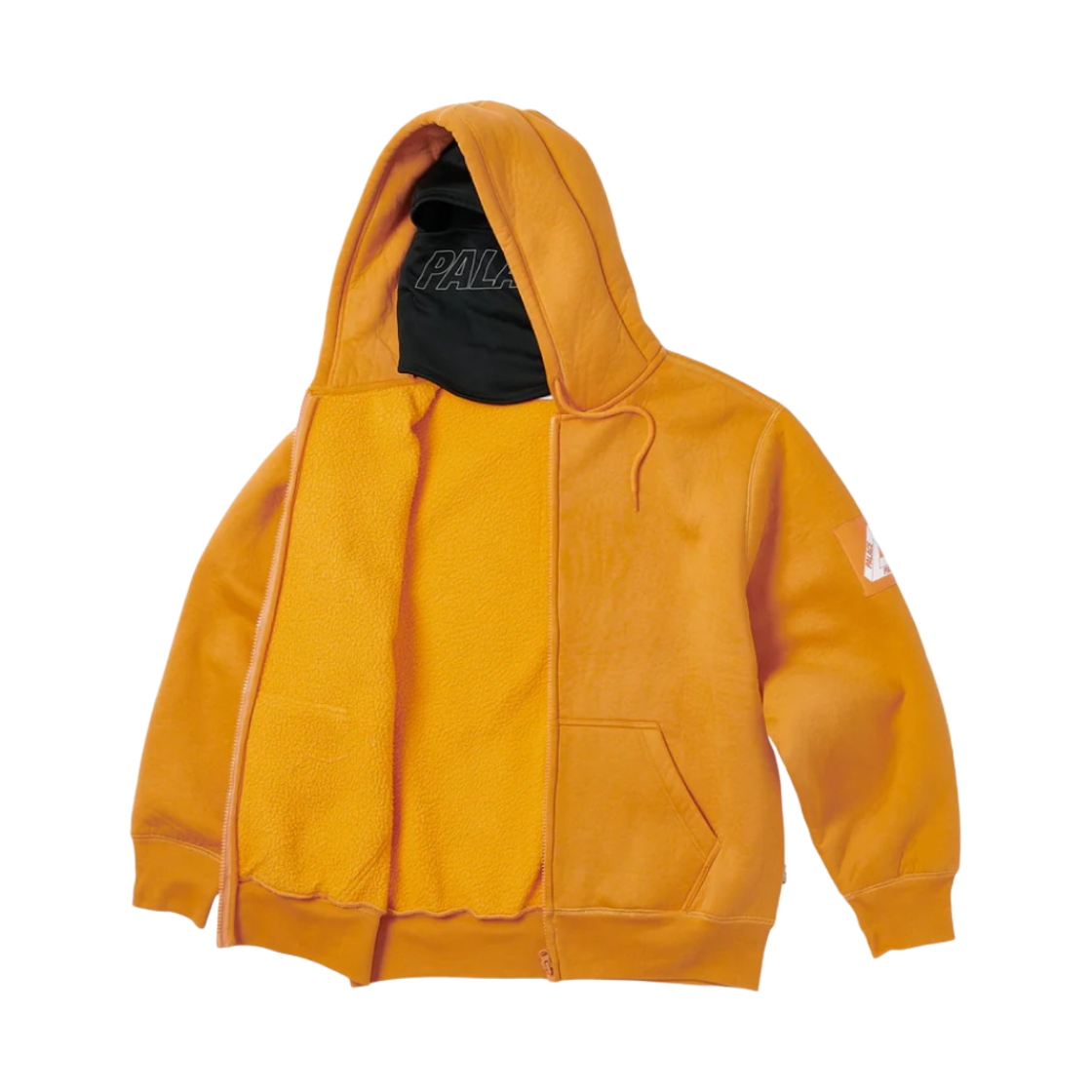 팔라스 페이스마스크 셔링 써멀 후드 오렌지 - 23SS(Palace Facemask Shearling Thermal Hood Orange - 23SS) - 2