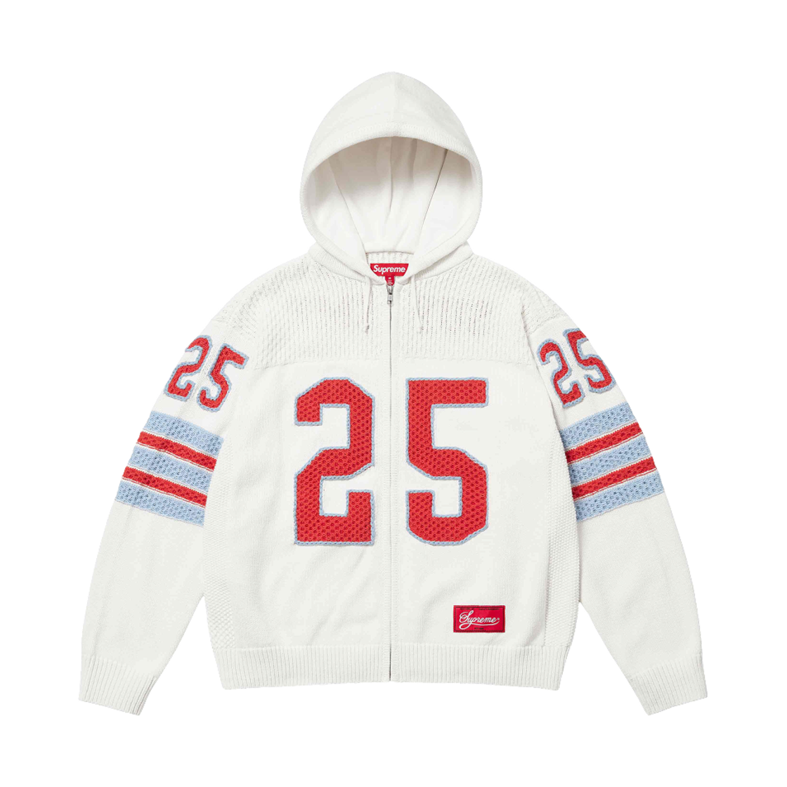 슈프림 스포츠 집업 후드 스웨터 화이트 - 25SS(Supreme Sport Zip Up Hooded Sweater White - 25SS) - 2