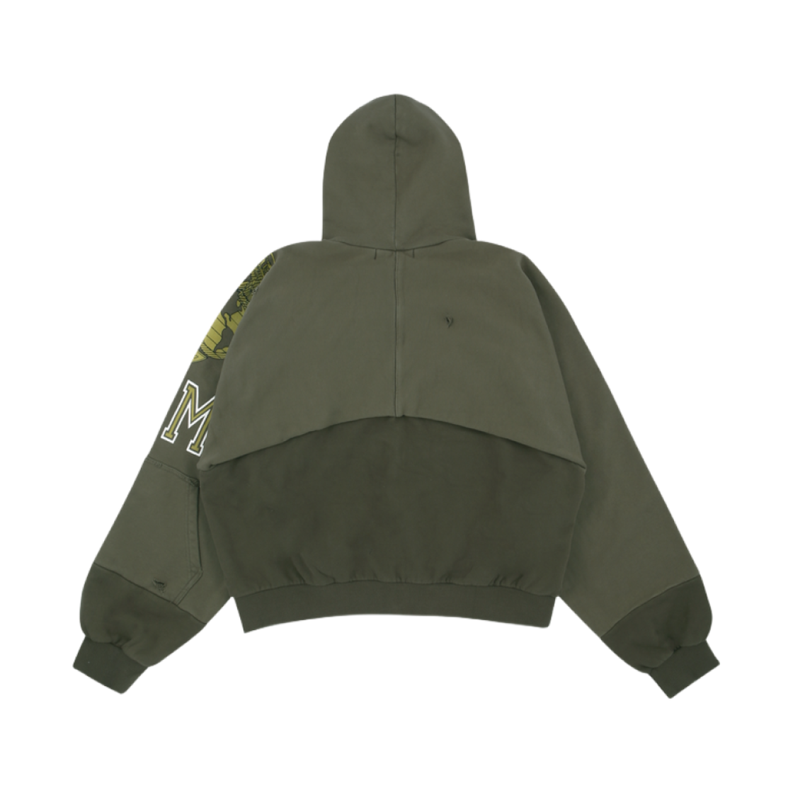 ★韓国の人気★【Project G/R】★GVP Washed Hoodie★Navy★ PROJECT G/R] RECONSTRUCTED FOLDED ZIP HOODIE - NAVY 正規品