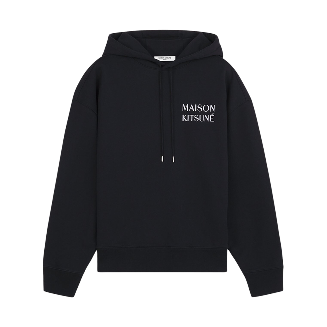 메종 키츠네 워터폴 오버사이즈 후드 블랙(Maison Kitsune Waterfall Oversize Hoodie Black) - 2
