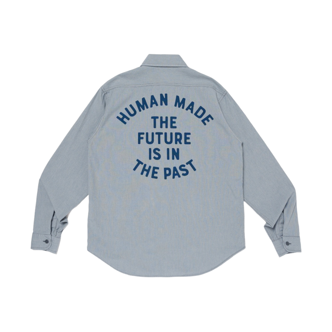 HM28SH003 Human Made Salt & Papper Work Shirt Blue