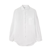 Loro Piana Andre Shirt Linen Optical White