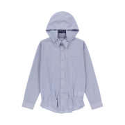 Sansan Gear Stripe Hood Shirts Blue - 25SS