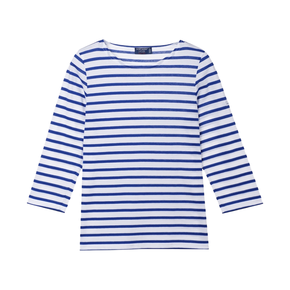 4131-90 (W) Saint James Galathee II Striped Sailor 3/4 Sleeve T-Shirt Neige Gitane